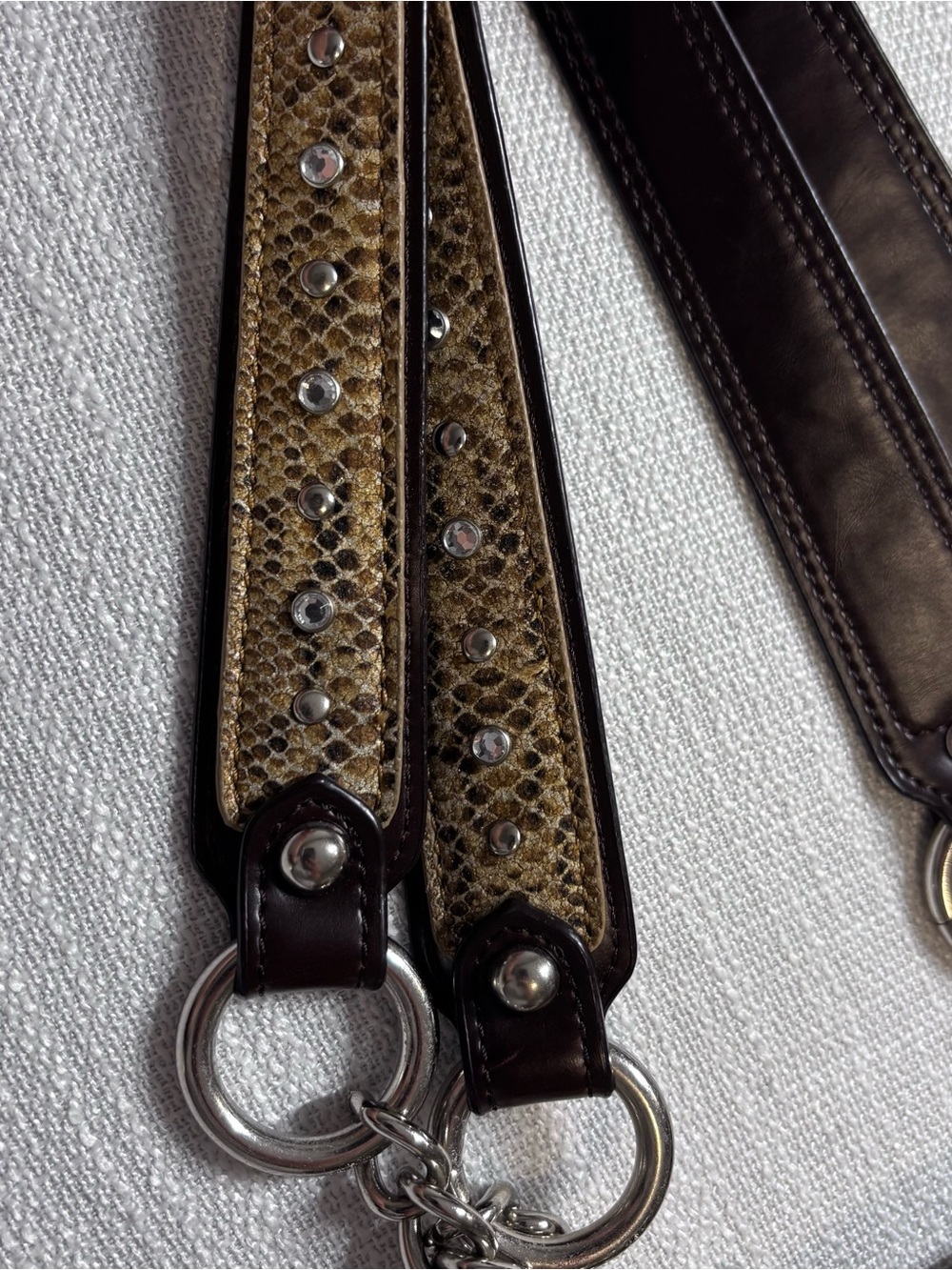 Vintage Y2K M.C Monte Carlo Bling Rhinestone Shoulder Bag Purse - Picture 3 of 5